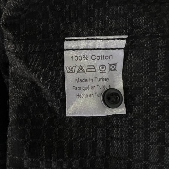 7 DOWNIE ST. Black Beige Button Down Short Sleeve‎ Shirt (2X) - Picture 8 of 10